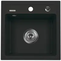Deante enkeltskål Zorba vask uten avløp 44 x 44 cm grafitt (ZQZ 2103)