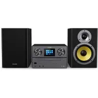 Philips | TAM8905/10 - Mikrosystem - DAB+/Bluetooth/CD/Spotify Connect - 2 x 50 Watt (Totalt) - Sort