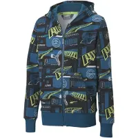 Puma Alpha All Over Print Genser Med Hel Glidelås