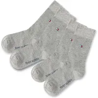 Tommy Hilfiger Sokker - 2-pack - Basic - Grå Melert - - 23/26 - Sokker
