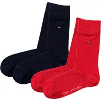 Tommy Hilfiger Sokker - 2-pack - Basic - Rød/Navy - - 23/26 - Sokker