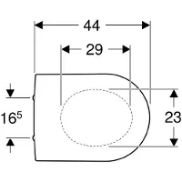 Geberit iCon hvid toiletsæde med Soft Close funktion & Quick-Release beslag