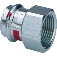 Viega Prestabo overgang 35 x 1 muffe/muffe forzinket stål