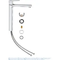 GROHE Lineare, Baderomsvask, Kran-håndtak, 1/2, Kromfarget