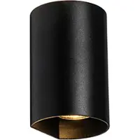 QAZQA Rund design vegglampe sort - Sabbir