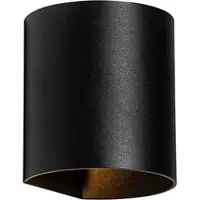 QAZQA Moderne vegglampe svart - Sabbio