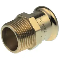 Vsh Fabrieken Overgang VSH muffe/nippel 28 mm X 3/4 CU