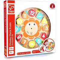 Hape Aktivitetsleker - Chunky Clock Puzzle - - OneSize - Aktivitetsleker