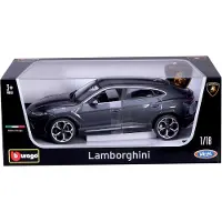Bburago Lamborghini Urus, Bybil, Montert på forhånd, 1:18, Lamborghini Urus, Hankjønn, Grå