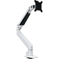 Multibrackets M VESA Gas Lift Arm Single - Monteringssett (leddarm, skrivebordsklemmemontering) - for LCD-skjerm - aluminium - hvit - skjermstørrelse: 15-32