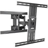 Multibrackets M VESA Flexarm L Full Motion Dual - Brakett - helbevegelses justerbar arm - for LCD-skjerm - svart - skjermstørrelse: 45-75 - veggmonterbar