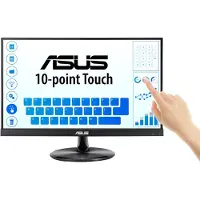 Asus VT229H - LED-skjerm - 21.5" (22" synlig) - berøringsskjerm - 1920 x 1080 Full HD (1080p) - IPS - 250 cd/m² - 1000:1 - 5 ms - HDMI, VGA - høytt...
