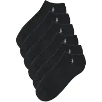 Ralph Lauren for man. 449723765001 6 Pair Pack Low Socks black (40-45), Homewear, Cotton
