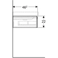 Geberit xeno² underskab 88 greige/lakeret mat