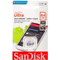 SanDisk Ultra microSD 64 GB / microSDXC-minnekort / Minnekort for Android og Full HD