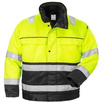 Fristads Vinterjakke 444 PP, klasse 3 Varselgul/svart 2XL