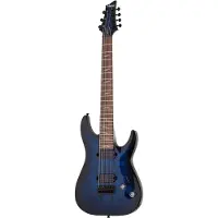Schecter Omen Elite-7 7 String See-Thru Blue Burst