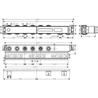 Hansgrohe RainSelect indbygningsdel til 4 funktioner
