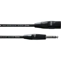 Cordial CIM 1.5 MV, XLR (3-pin), Hankjønn, 6.35mm, Hankjønn, 1,5 m, Sort