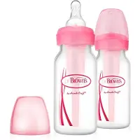 Dr. Browns SB42305-FEEDING spise-/morsmelkflaske 120 standard PP 2-pak rosa