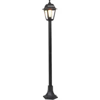 QAZQA Klassisk lykt svart 122 cm IP44 - Capital