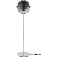 Gubi gulvlampe Multi-Lite, høyde 148 cm, krom/antracittsvart