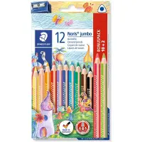 Staedtler Noris Club triplus Jumbo - ergonomisk trekantet - med 10+2 stk. - assistent farger