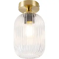 QAZQA Art Deco taklampe messing - Banci