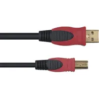 Yellow cable N01-3 - USB a/b-kabel 3m.
