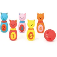 Ludi Bowlingsett - Katter - 6 Deler - - OneSize - Spill