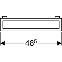 Geberit preciosa ii håndklædeholder 48.5cm krom