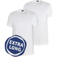 Alan red Derby Ektra Lang T-kjorte Regular Fit (2-pack) Hvit tørrele