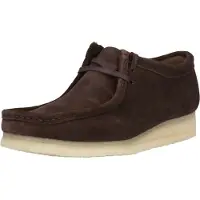 Clarks for man. 26156606 Wallabee brown leather shoes (41), Flat, Suede, Laces, Casual