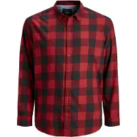 Jack & Jones Gingham Plus Size Skjorte Med Lange Ermer