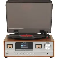 Denver MRD-52 - Retro music system - LP - CD - FM - DAB - Bluetooth - Light Wood