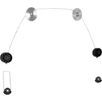 Deltaco ARM-1104 - Brakett - Ultra Slim Fixed - for TV / monitor - plastikk, aluminium, kaldvalset stål, ståltråd - glansgrå - skjermstørrelse: 37-70 - veggmonterbar