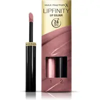Max Factor Lipfinity Lip Colour, Nude, Essential Violet, 1 farger, Farging, Fuktighets krem, Shine (lys), Væske