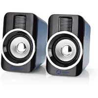 Nedis Gaming Xyagos - Høyttalere - for PC - 5 watt - svart, blå