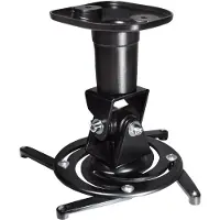 My Wall H16-1SL Projektor-loftholder Vippebar, Drejbar Gulv-/loftafstand (max.): 22.5 cm Sort