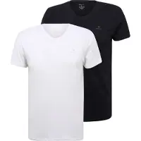 Gant 901002118 Kort Ermet V-hals T-skjorte