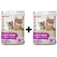 Flamingo Baby Powder Scent Kattesand