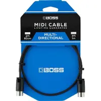 BOSS BMIDI-PB2 2ft / 60cm MIDI-Kabel med Justerbar Kabelvinkel