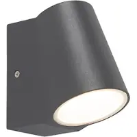 QAZQA Moderne utendørslampe antrasitt inkl. LED med skumringsbryter - Uma