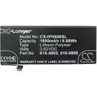 24hShop Batteri for SmartPhone, Mobil for Apple iPhone 6, A1586, A1589 og andre.