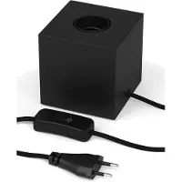 Calex bordlampe i kubeform, svart