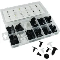 JBM Plast Universell Klipsholder 128 Stykker