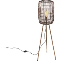 QAZQA Moderne gulvlampe stativ kobber - Redo