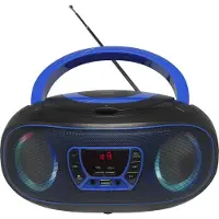 Denver TCL-212BT - Blue - Boombox - CD - FM - USB - Bluetooth