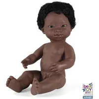 Miniland Afrikansk Babydukke Med Downs Syndrom 38 Cm