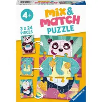 Ravensburger Puslespill - 3x24 Brikker - Mix &amp; Match - - OneSize - Puslespill